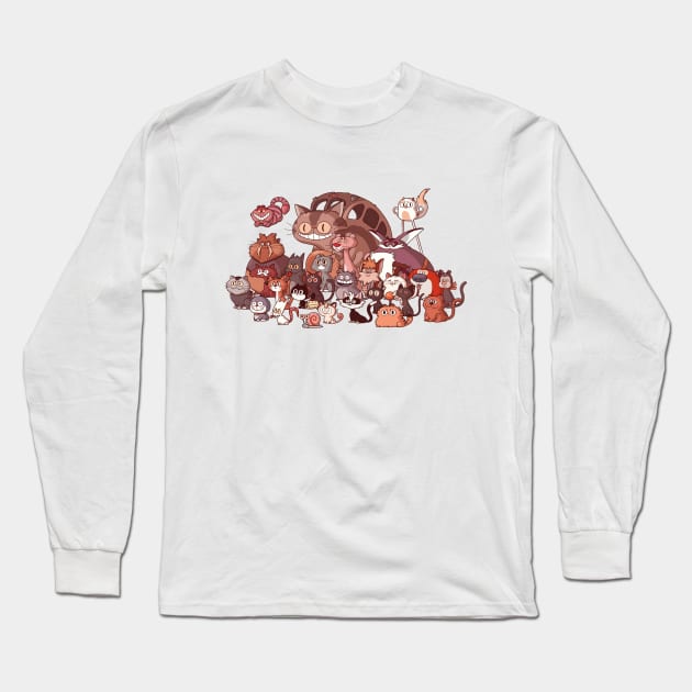 Cool Cats Long Sleeve T-Shirt by paperbeatsscissors